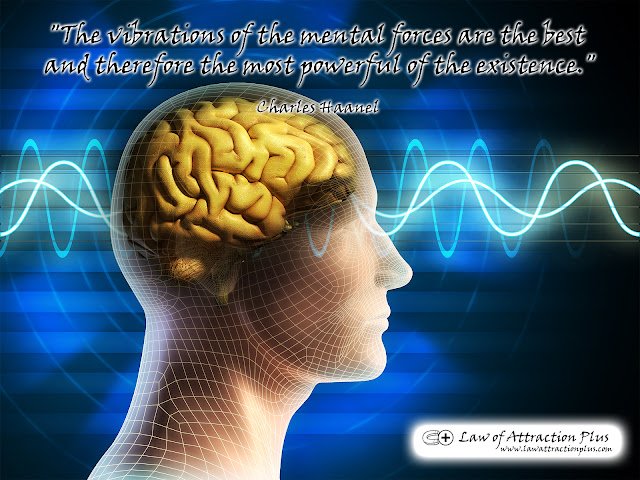 "The vibrations of the mental forces are the best and therefore the most powerful of... (Wallpaper + Quote) Free Law of Attraction Wallpaper with a Quote by Charles Haanel