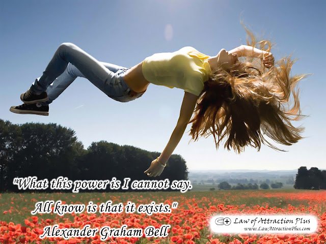 "What this power is I cannot say. All know is that it exists." Alexander Graham Bell (Wallpaper + Quote) Free Law of Attraction Wallpaper with Quote by Alexander Graham Bell