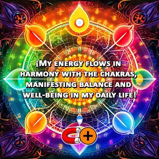 My energy flows in harmony with the chakras, manifesting balance and well-being in my daily life.